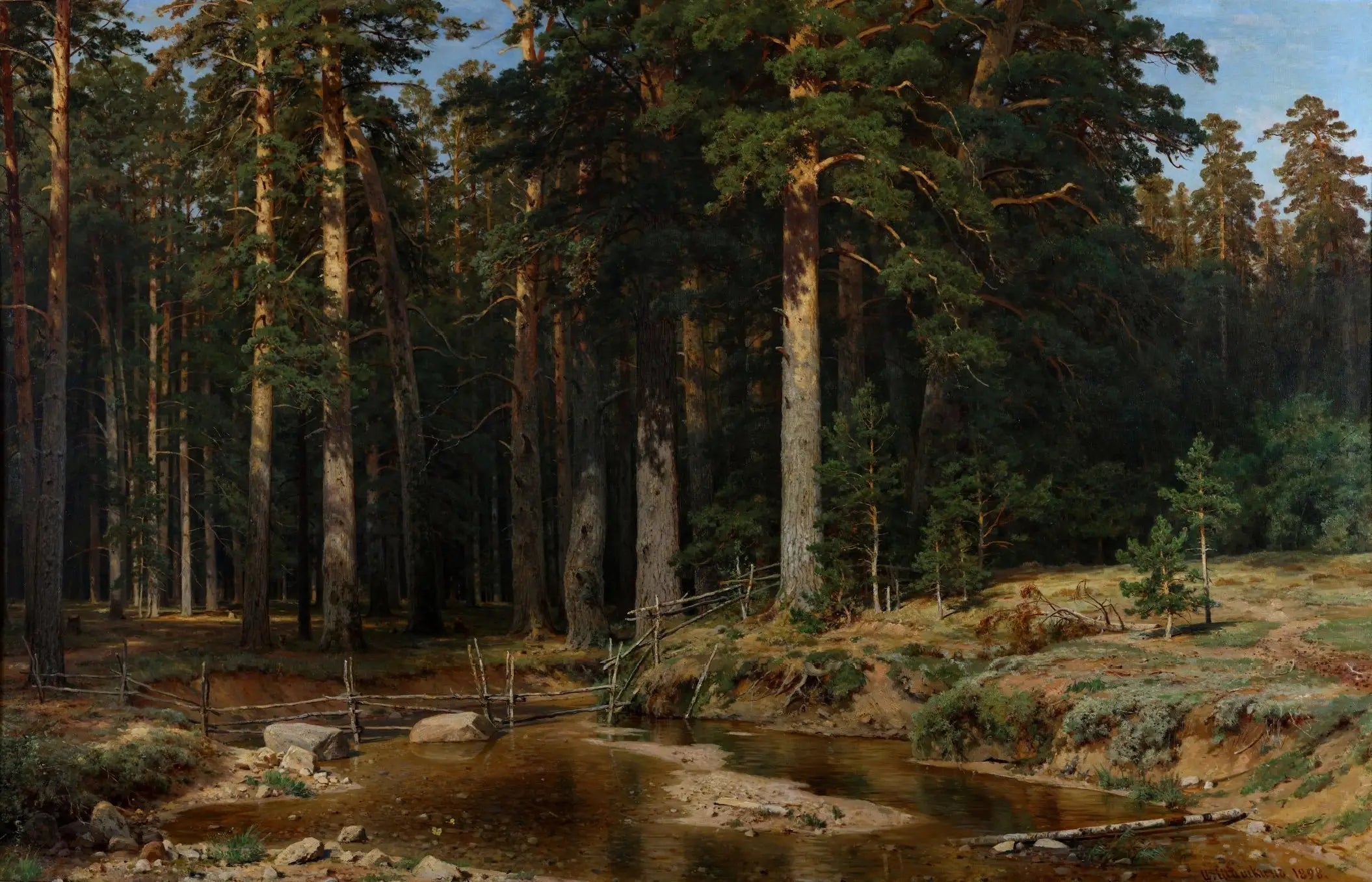 Bosquet de mâts - Ivan Chichkine image 1 tableau peint à l’huile sur toile