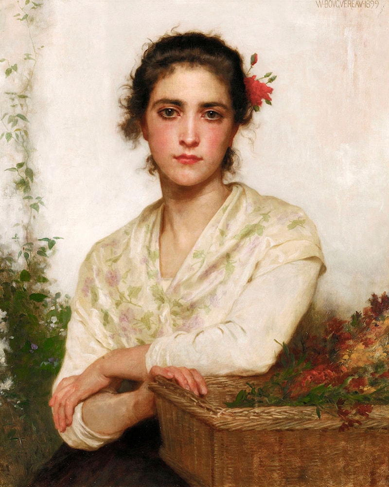 Les Giroflées, par William Bouguereau, 1899