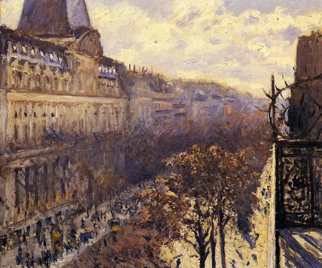 Boulevard des Italiens - Gustave Caillebotte image 1 reproduction de peinture à l’huile