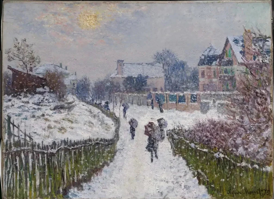 Boulevard Saint-Denis، Argenteuil، في الشتاء W357a - كلود مونيه