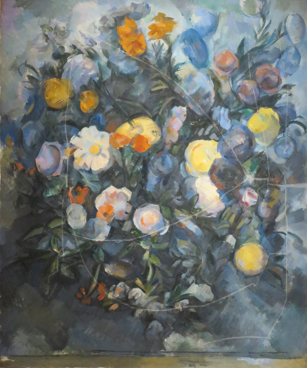 Bouquet de fleurs, d'après Delacroix - Paul Cézanne image 1 tableau peint à l’huile sur toile