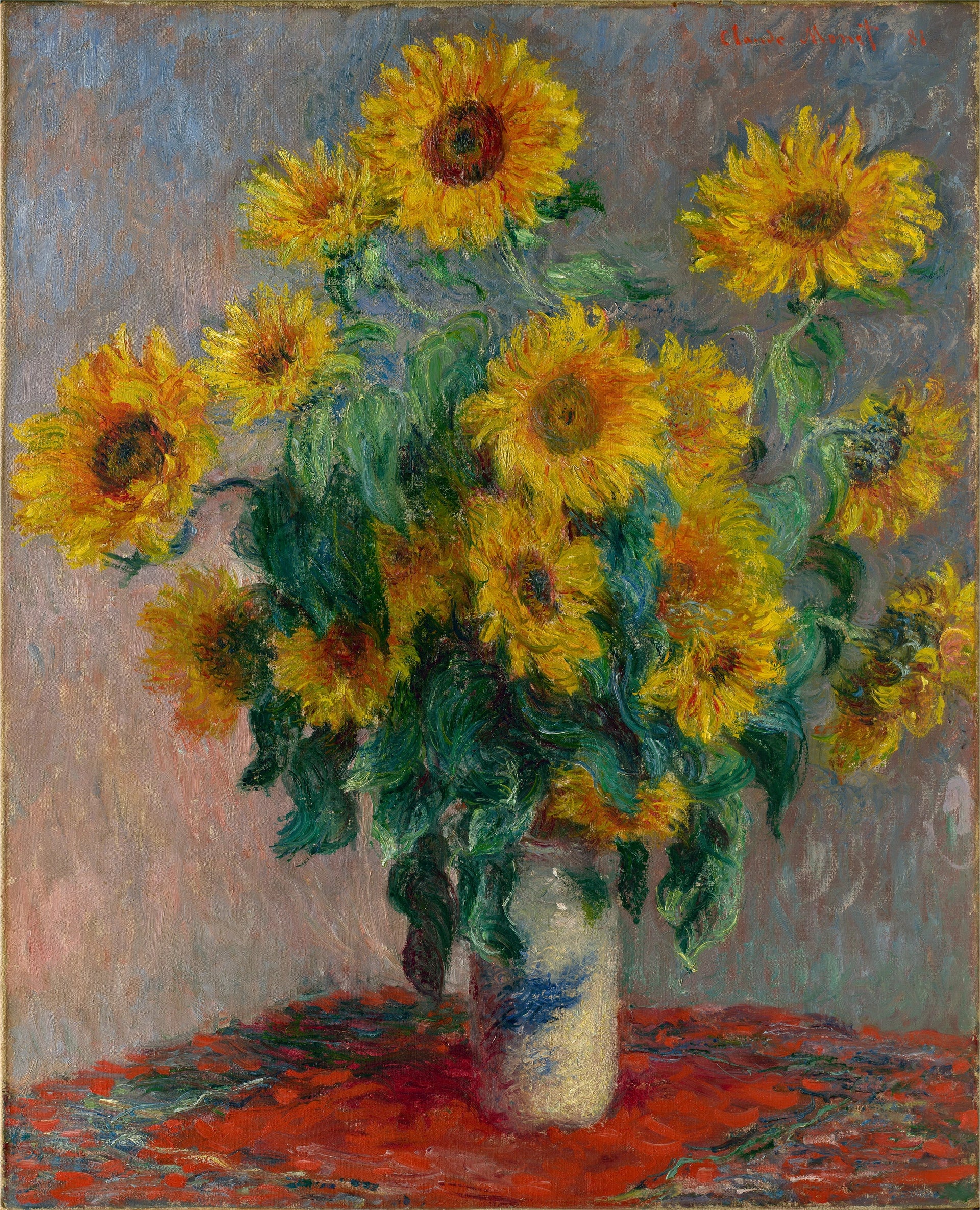 Bouquet de tournesols W628 par Claude Monet, Metropolitan Museum of Art