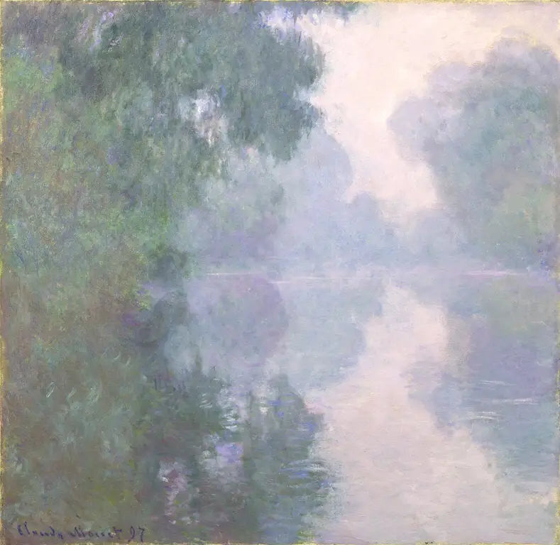 Reproduction du tableau « Bras de la Seine à Giverny, brumes matinales - Claude Monet » par Alpha Reproduction en peinture à l’huile