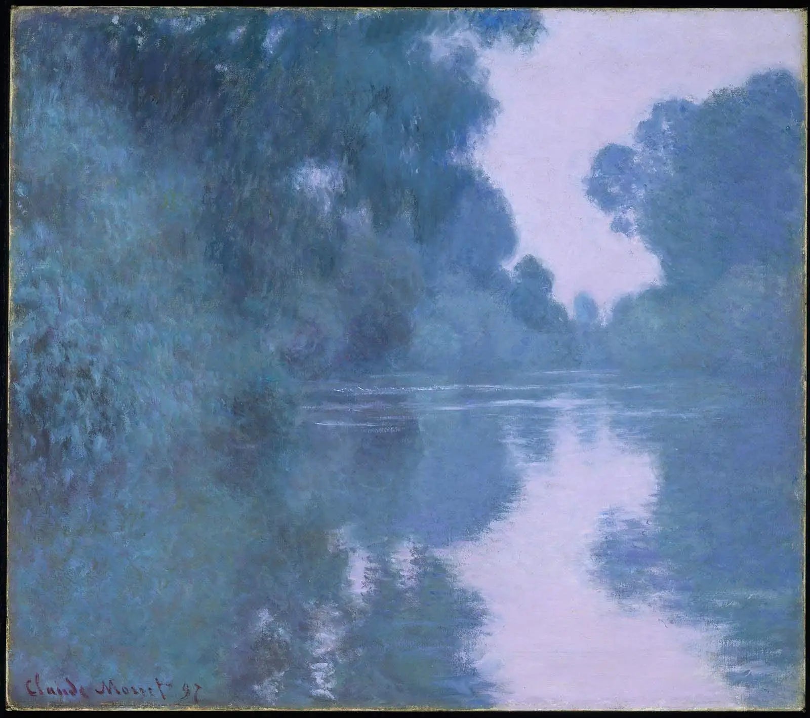Reproduction du tableau « Bras de Seine près de Giverny. - Claude Monet » par Alpha Reproduction en peinture à l’huile