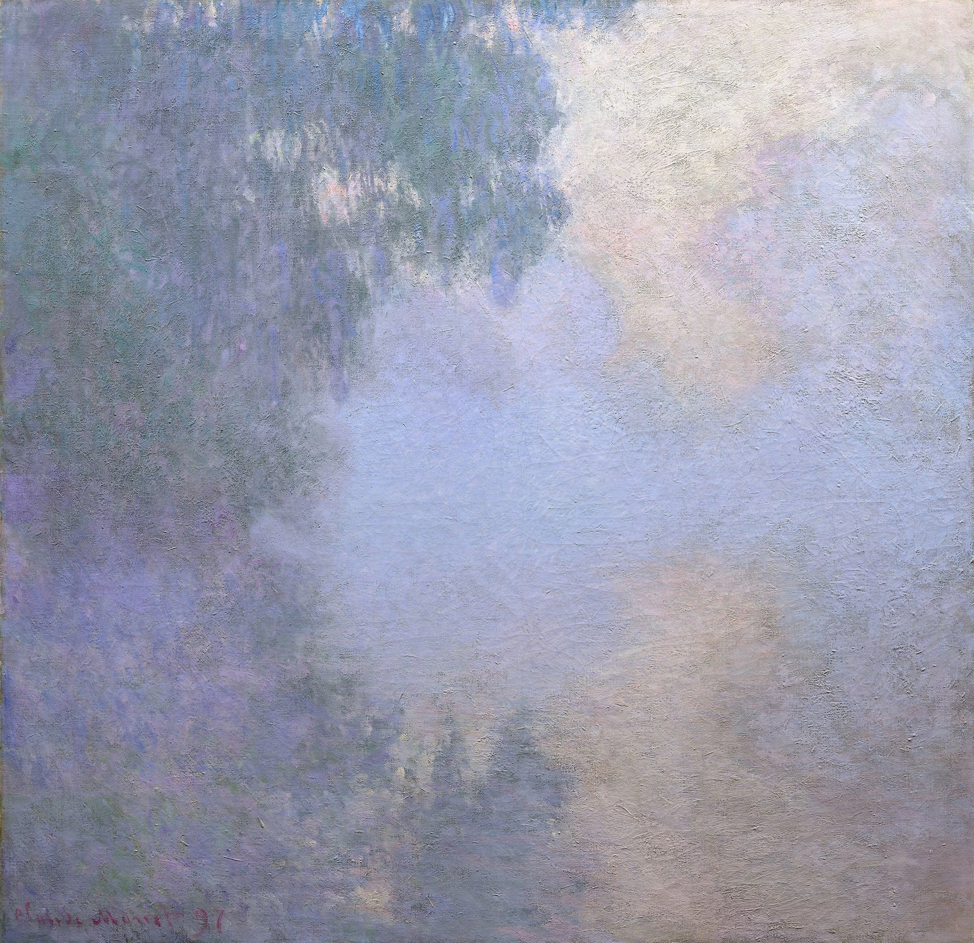 Bras de Seine près de Giverny, brouillard, de Claude Monet, 1897 – Art Institute of Chicago 1933.1156, Wildenstein 1475