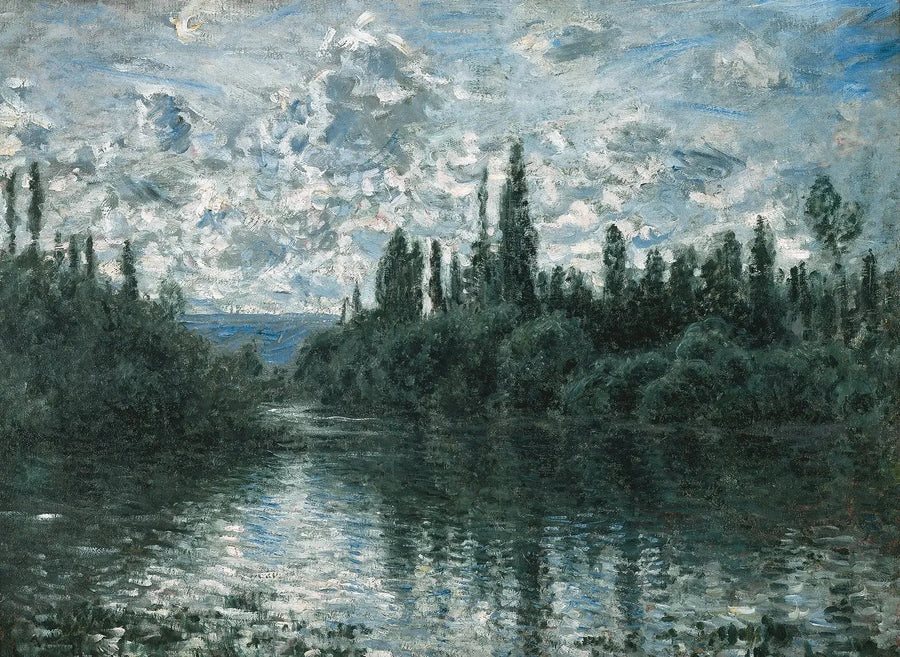 Bras de la Seine بالقرب من Vétheuil W482 - كلود مونيه