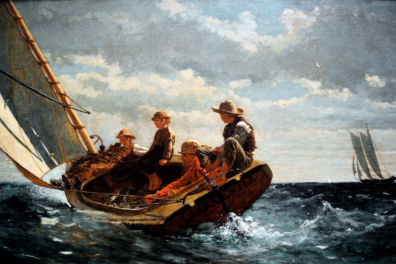 Le vent se lève (Un vent favorable) - Winslow Homer