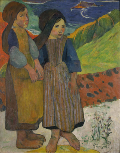 Reproduction du tableau « Bretonnes près de la mer - Paul Gauguin » par Alpha Reproduction en peinture à l’huile