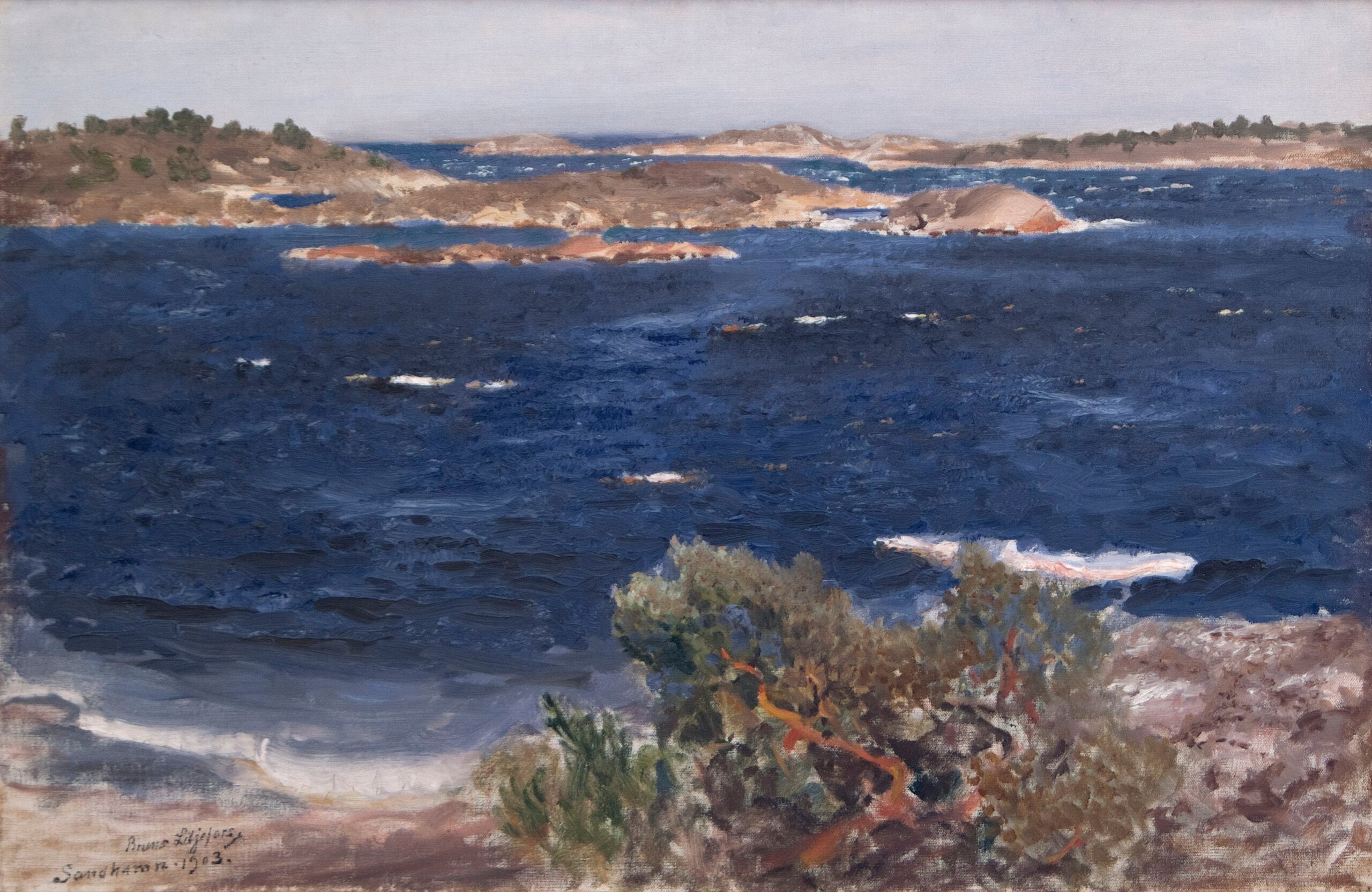 Brise fraîche - Bruno Liljefors image 1 reproduction d’œuvre d’art à l’huile