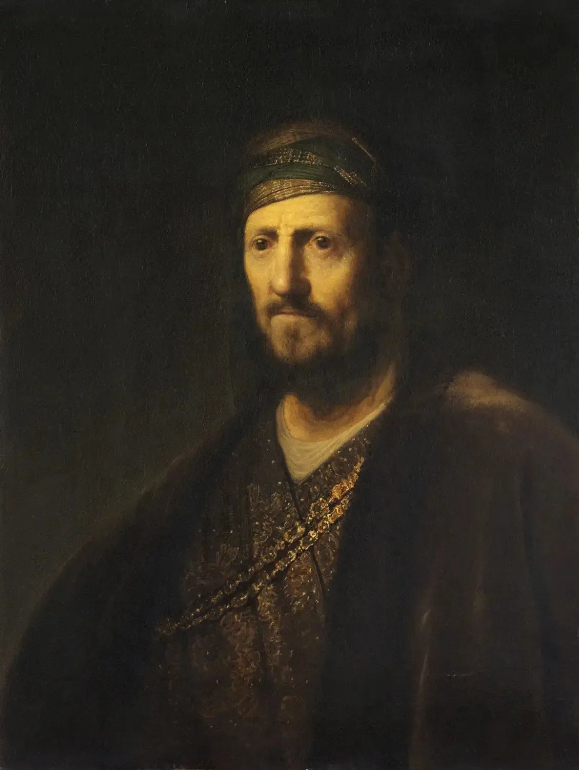 Buste d'homme en costume oriental - Rembrandt image 1 reproduction réalisée par Alpha Reproduction