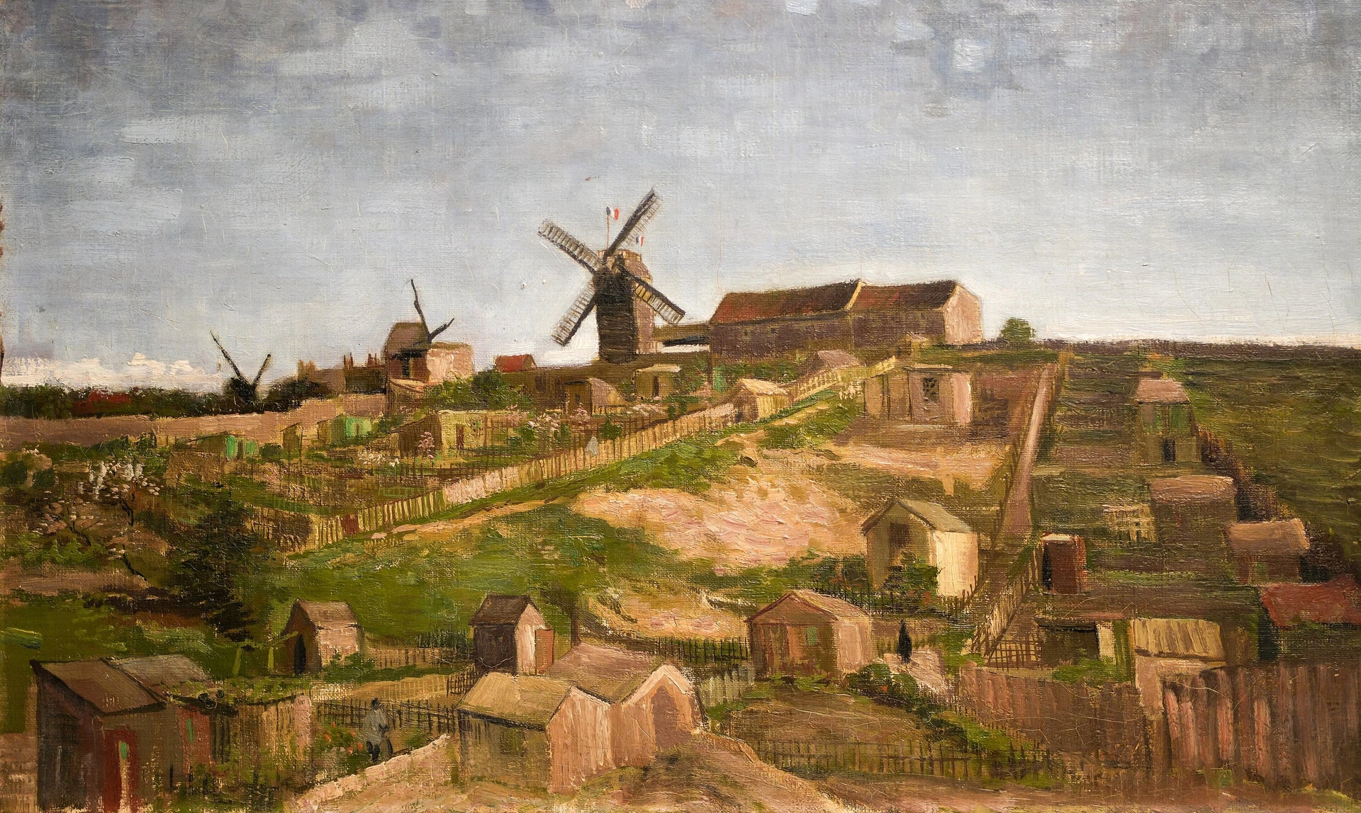 La Butte Montmartre F266 — moulins et jardins vus par Vincent van Gogh