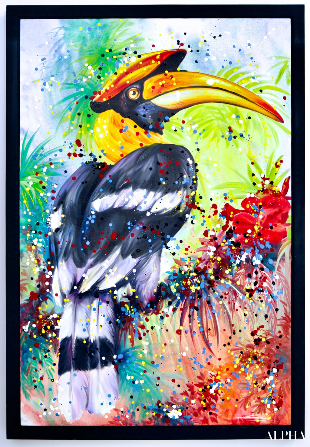 Hornbill Pop Art - Banlay | 80 X 120 cm Reproductions de tableaux à la peinture à l’huile