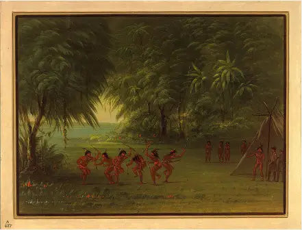 Campement de Tapuya - George Catlin - Alpha Reproduction
