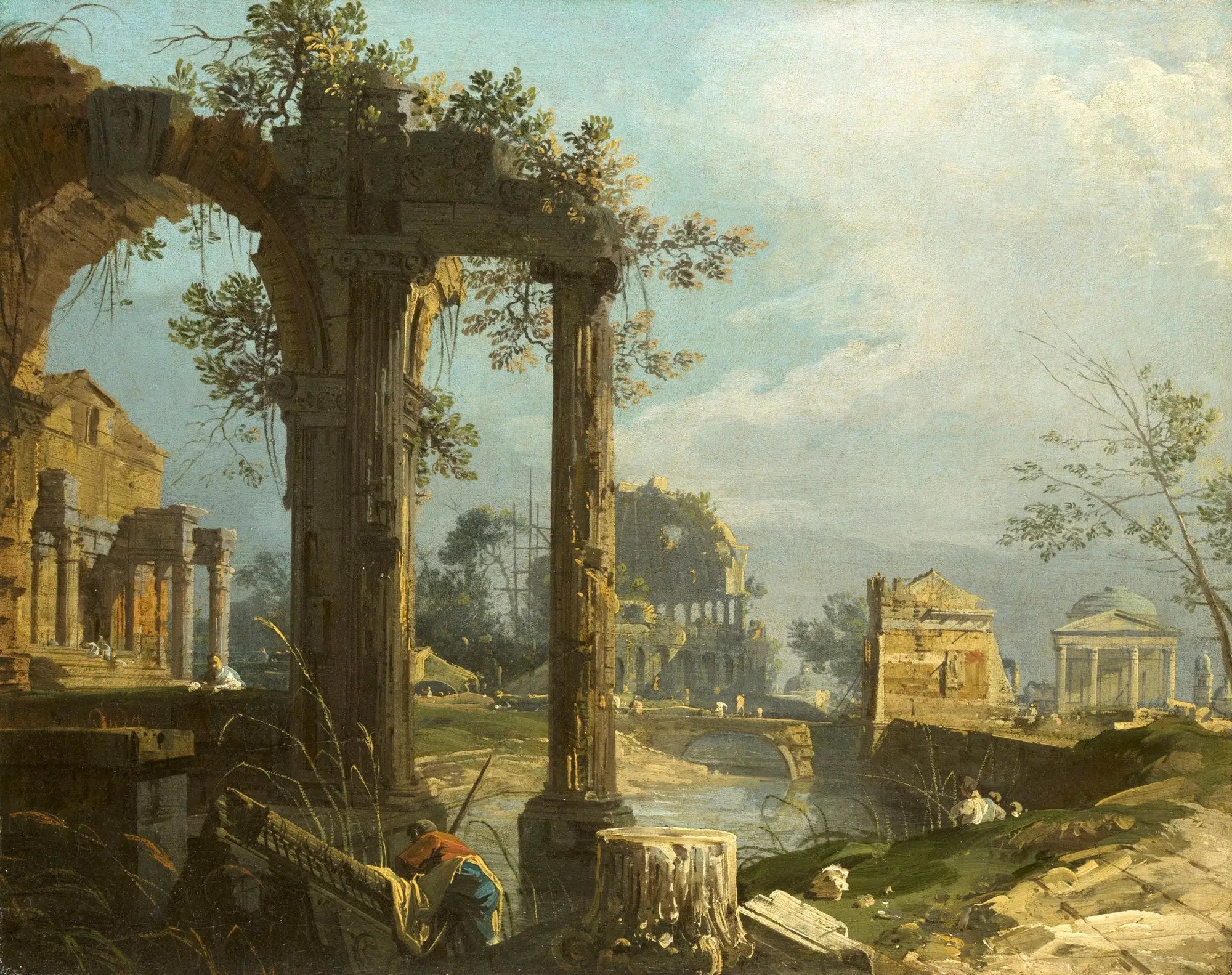Capriccio avec ruines - Canaletto - Alpha Reproduction