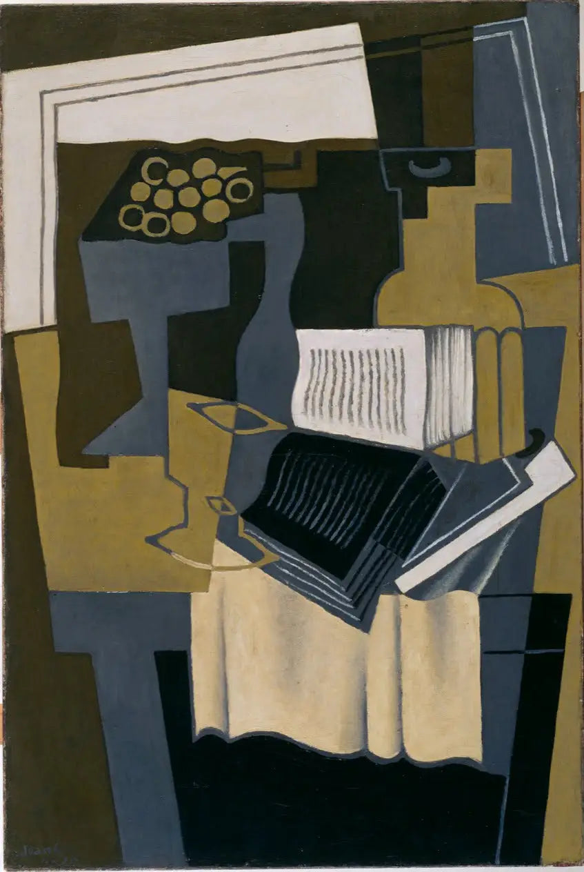 Carafe et livre - Juan Gris - Alpha Reproduction