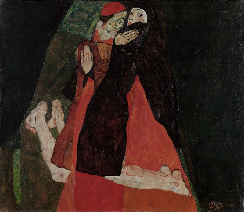 كاردينال وراهبة (لمسة) - إيغون شيل