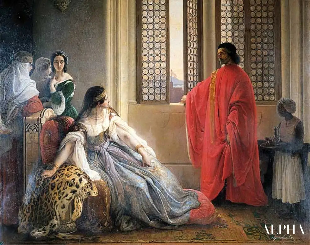 Caterina Cornaro Deposed from the Throne of Cyprus - Francesco Hayez - Reproductions de tableaux et peintures haut de gamme