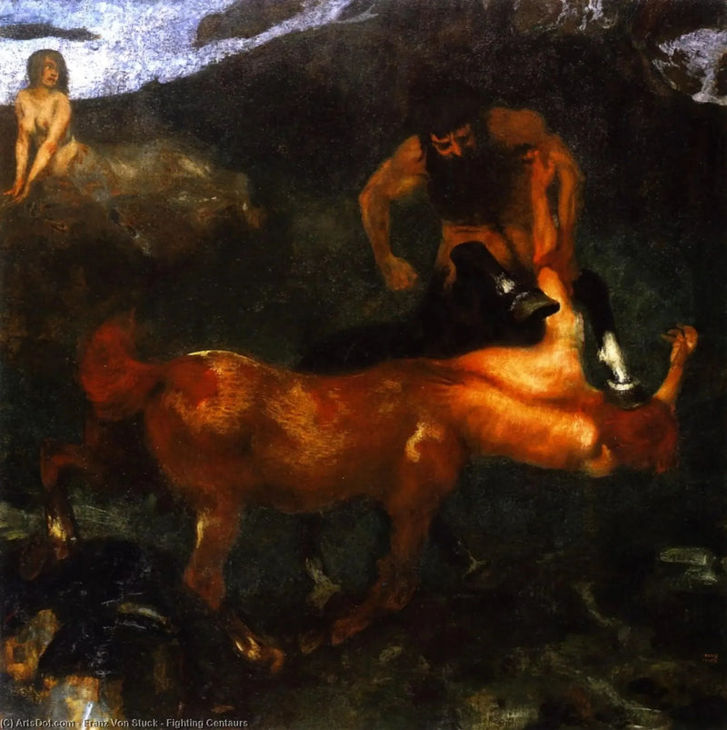 قنطور في معركة - Franz Von Stuck