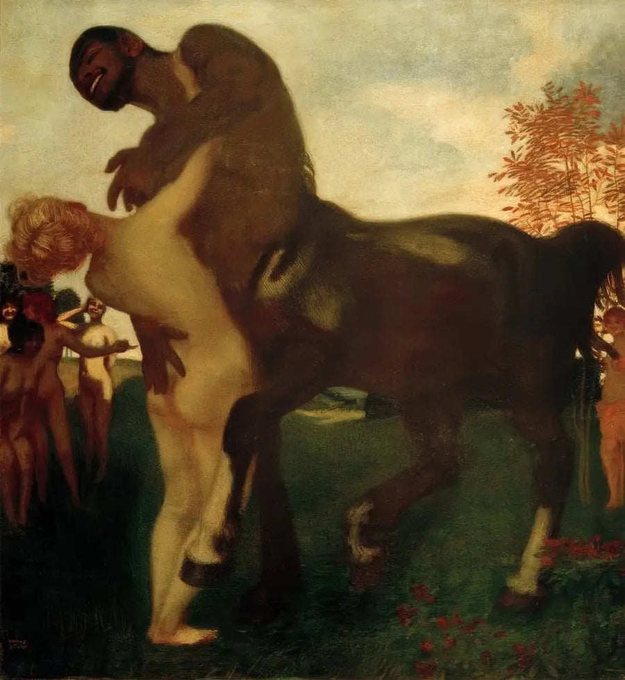 قنطور وحورية - Franz Von Stuck