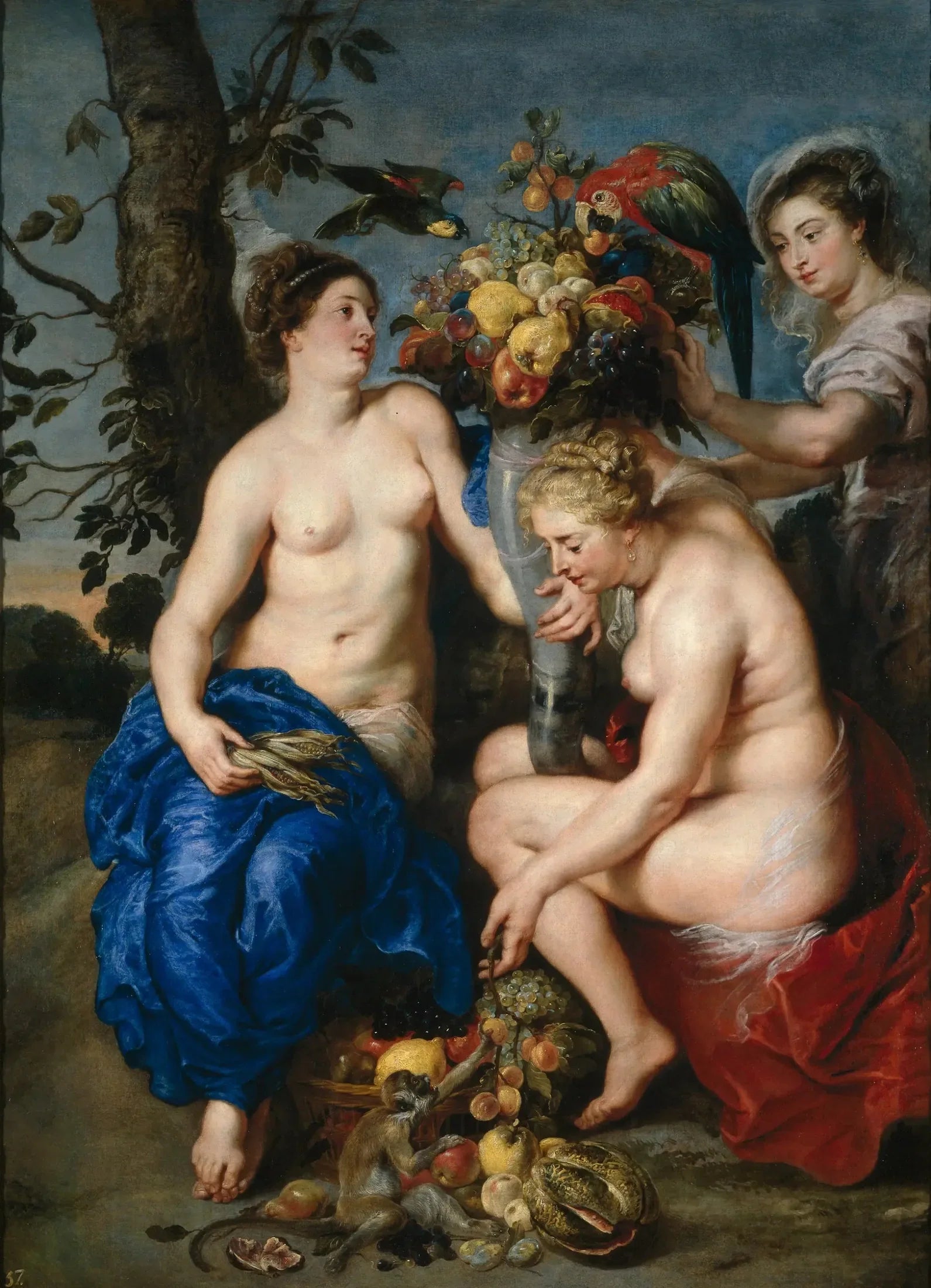 Cérès et deux nymphes - Peter Paul Rubens image 1 tableau peint à l’huile sur toile