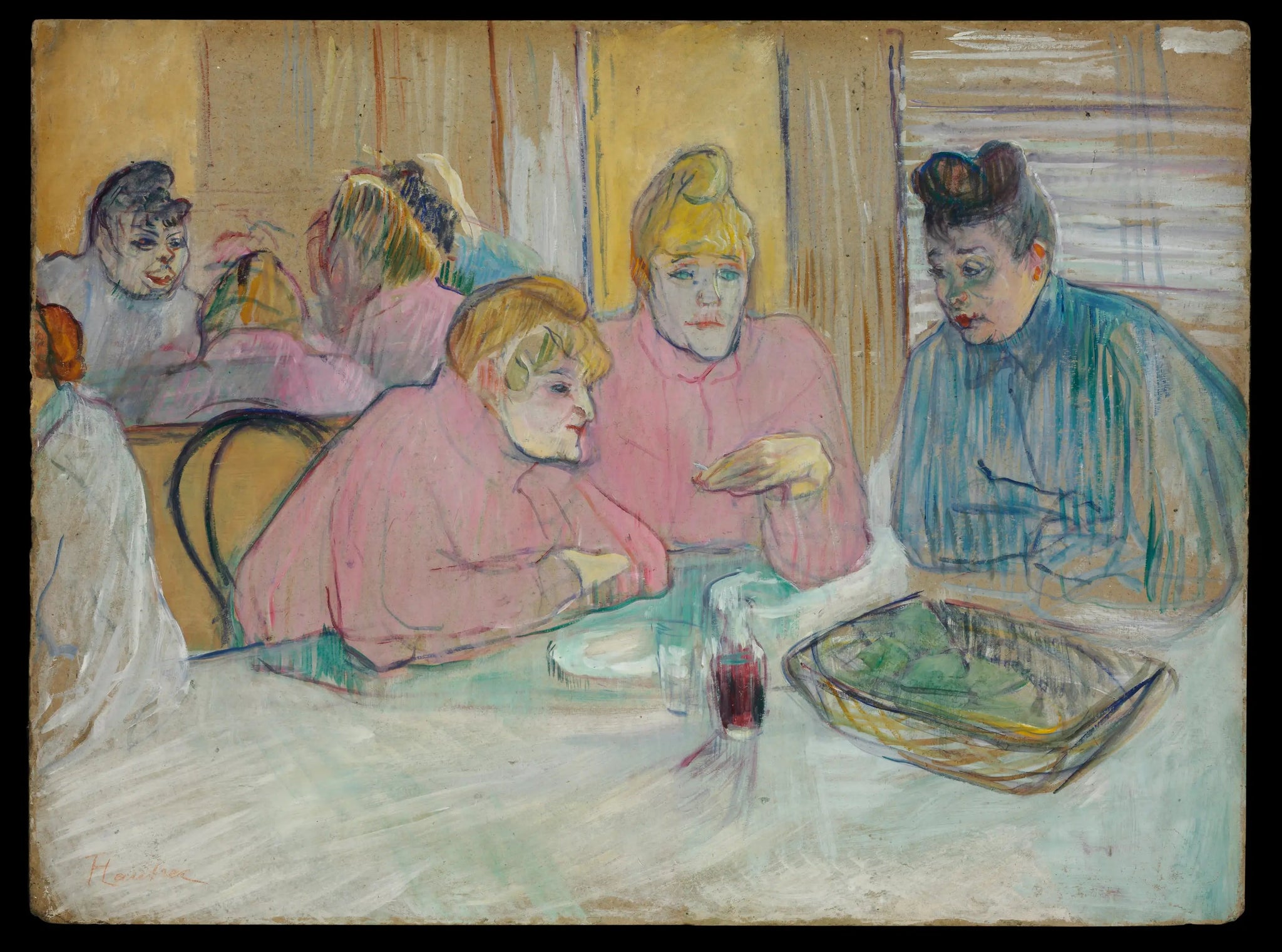 Ces Dames au réfectoire - Henri de Toulouse-Lautrec image 1 reproduction d’œuvre d’art à l’huile
