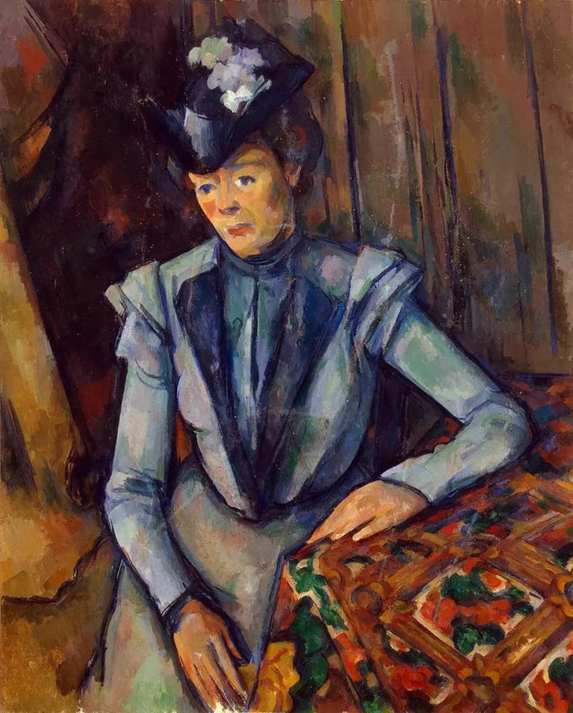 السيدة ذات الرداء الأزرق، حوالي 1900-1904--- Paul Cézanne