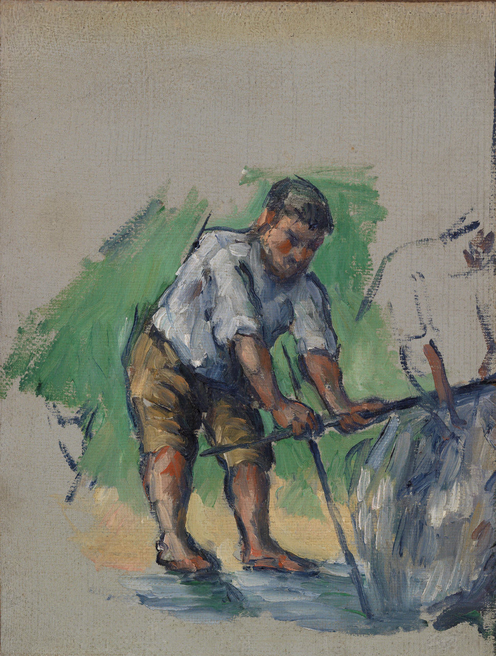 Le Foreur vers 1873 1874 Paul Cézanne Barnes Foundation BF1169 – reproduction peinture à l’huile sur toile