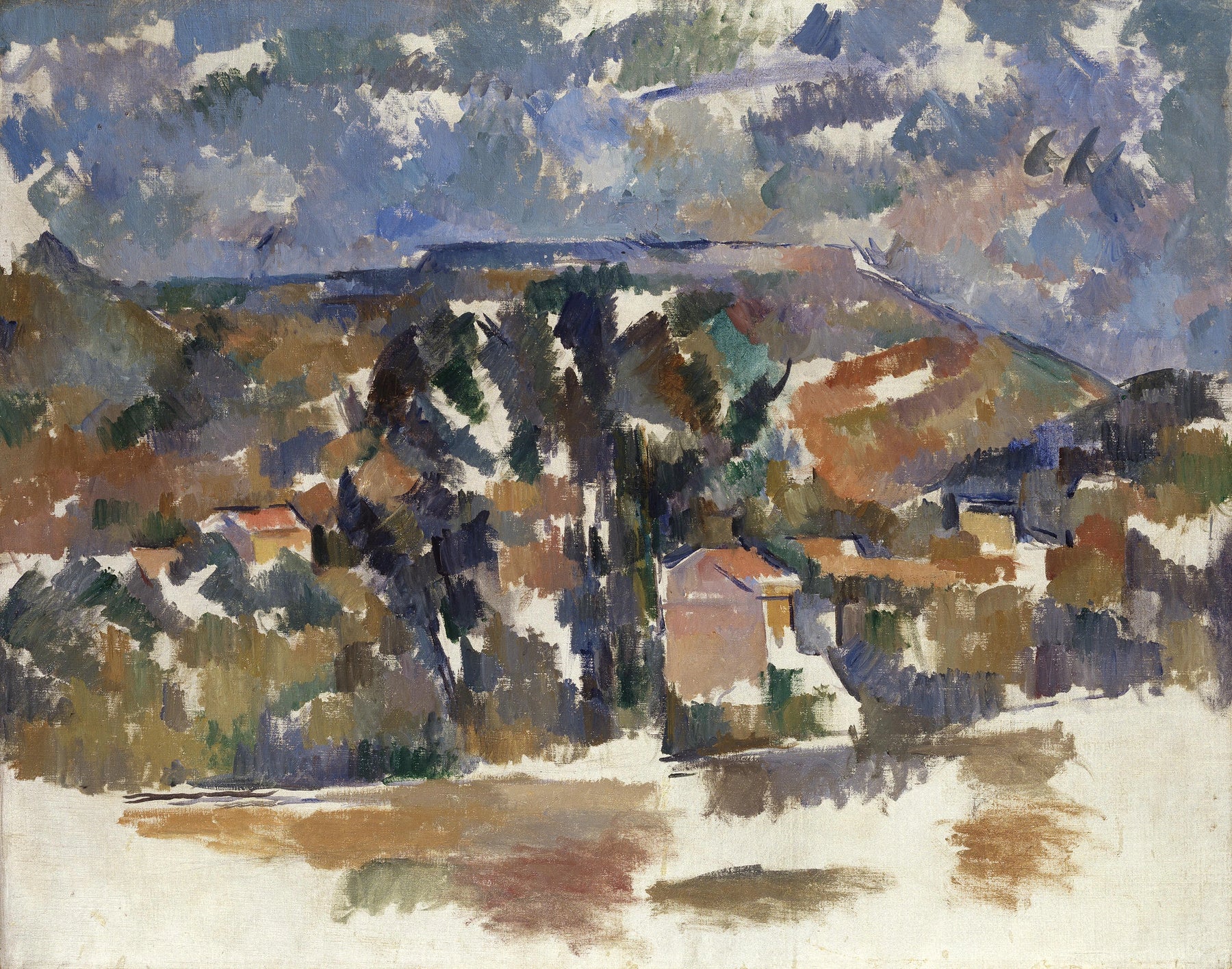 Le Mont de Cengle 1904 1906 Paul Cézanne Collection Bührle – reproduction peinture à l’huile sur toile