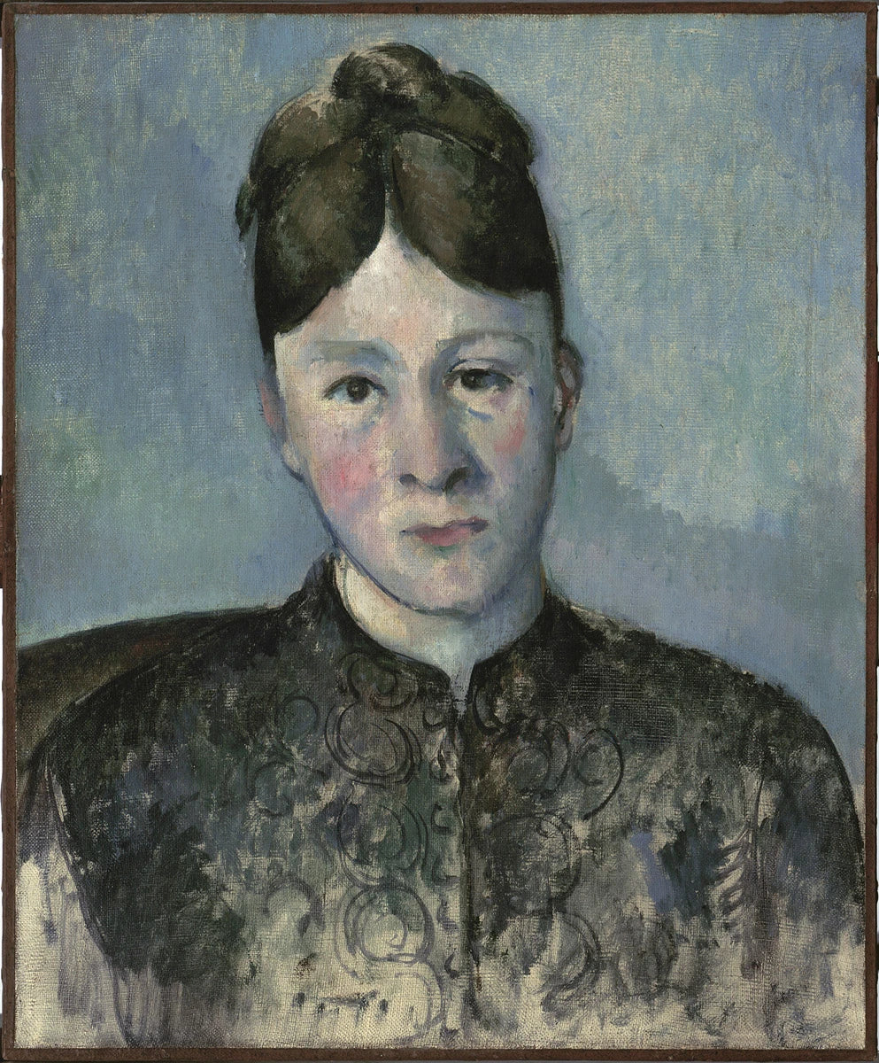 Portrait de Madame Cézanne 1885–1886, Paul Cézanne, prêt au Museum Berggruen – reproduction peinture à l’huile sur toile