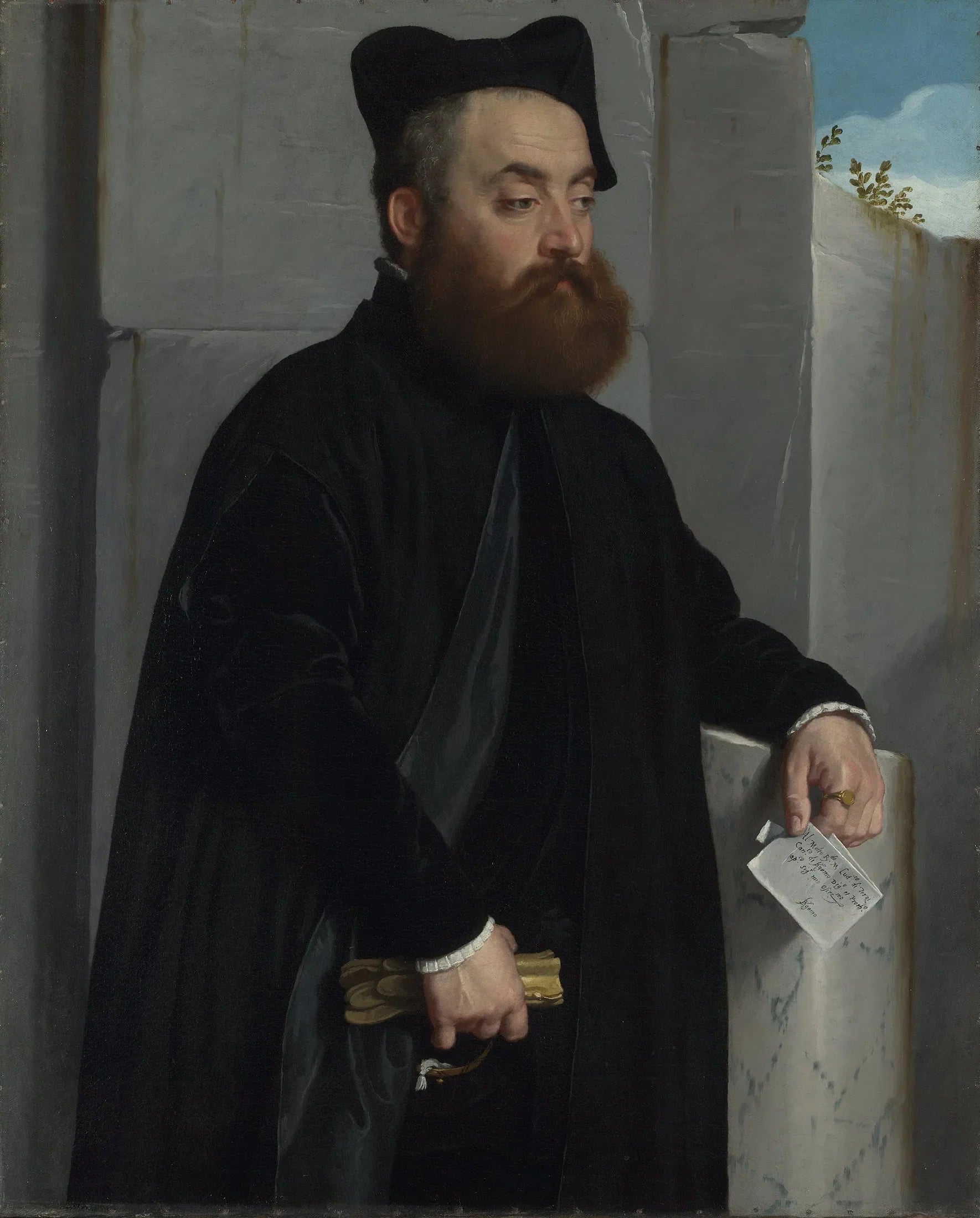 Chanoine Ludovico di Terzi - Giovanni Battista Moroni image 1 reproduction artisanale de tableau