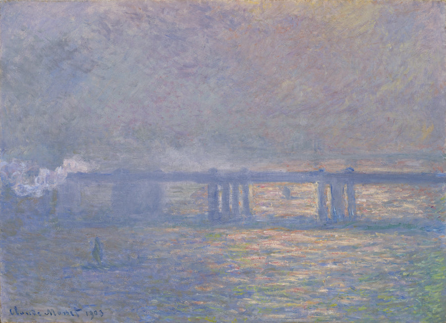 Charing Cross Bridge de Claude Monet, 1903 – Saint Louis Art Museum 22:1915, Wildenstein 1548