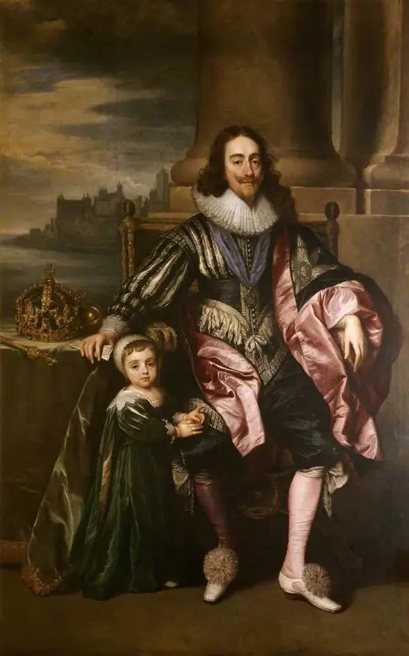 تشارلز الأول (1600-1649) والأمير تشارلز (1630-1685) - أنطوني فان دايك