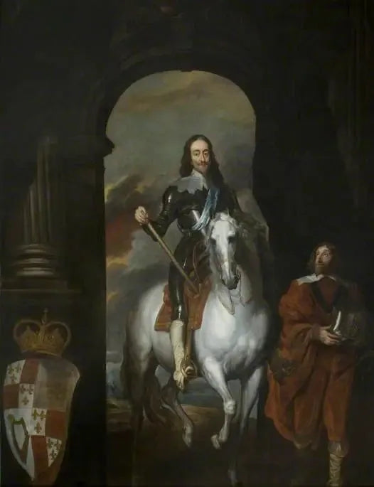 شارل الأول (1600-1649)، على حصان أبيض - أنطوان فان دايك