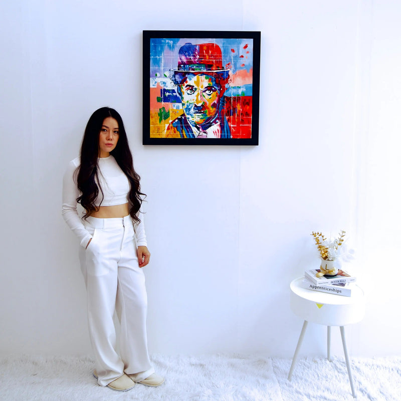 تشارلي شابلن بوب آرت | 55 × 55 سم
