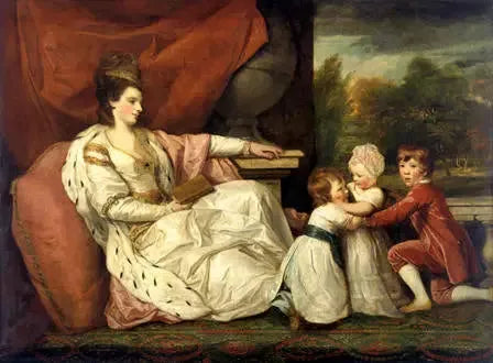Charlotte (Grenville), Lady Williams-Wynn (1754-1830) et ses enfants - Joshua Reynolds image 1 reproduction de peinture à l’huile