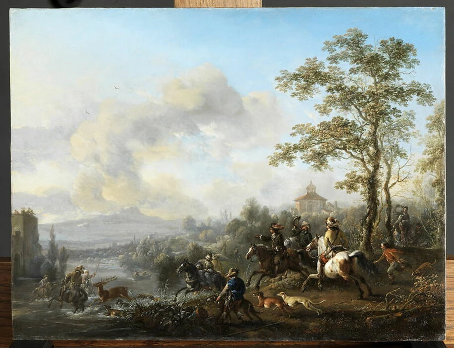 La Chasse au cerf - Philips Wouwerman