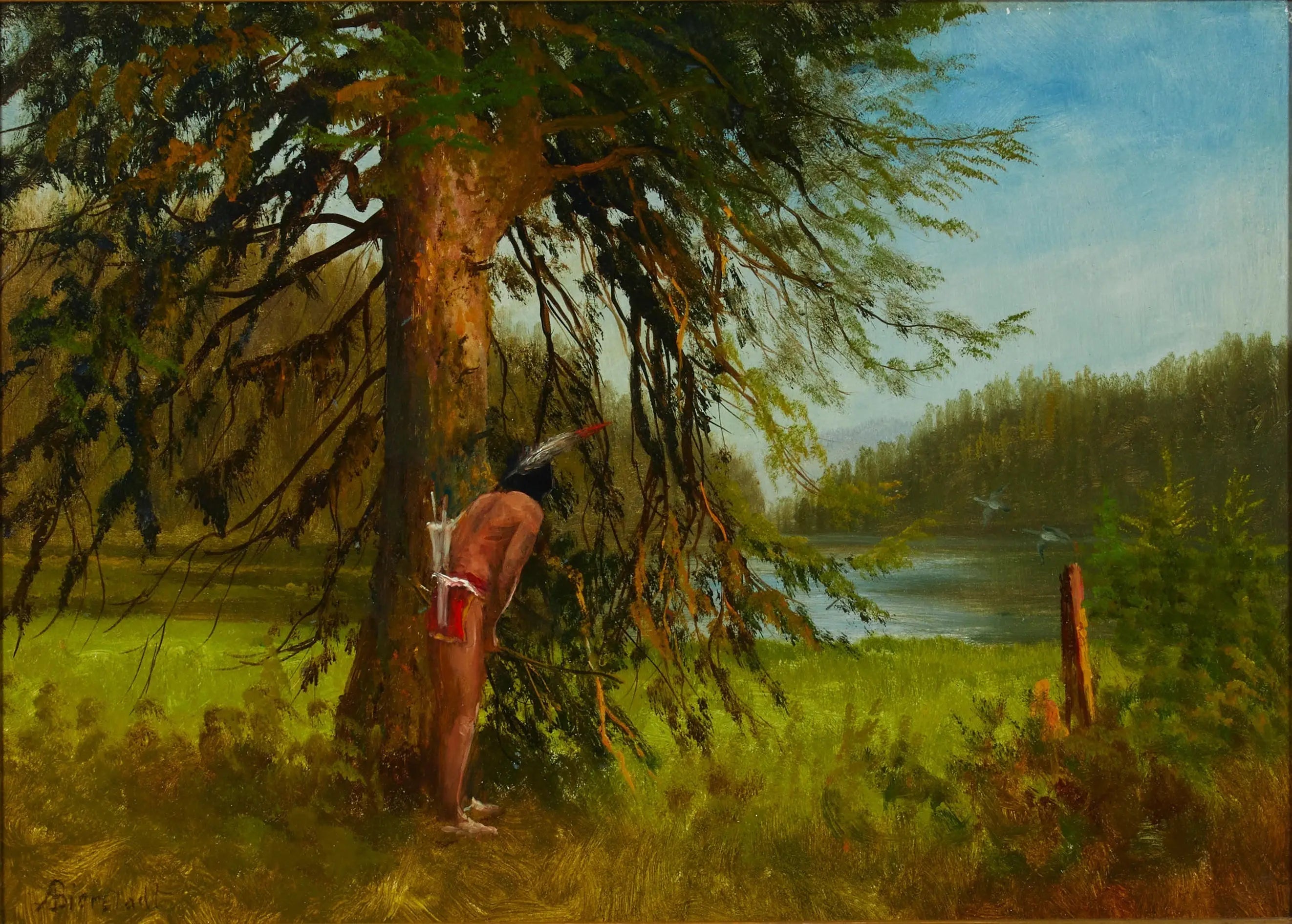 chasseur indien - Albert Bierstadt - Alpha Reproduction