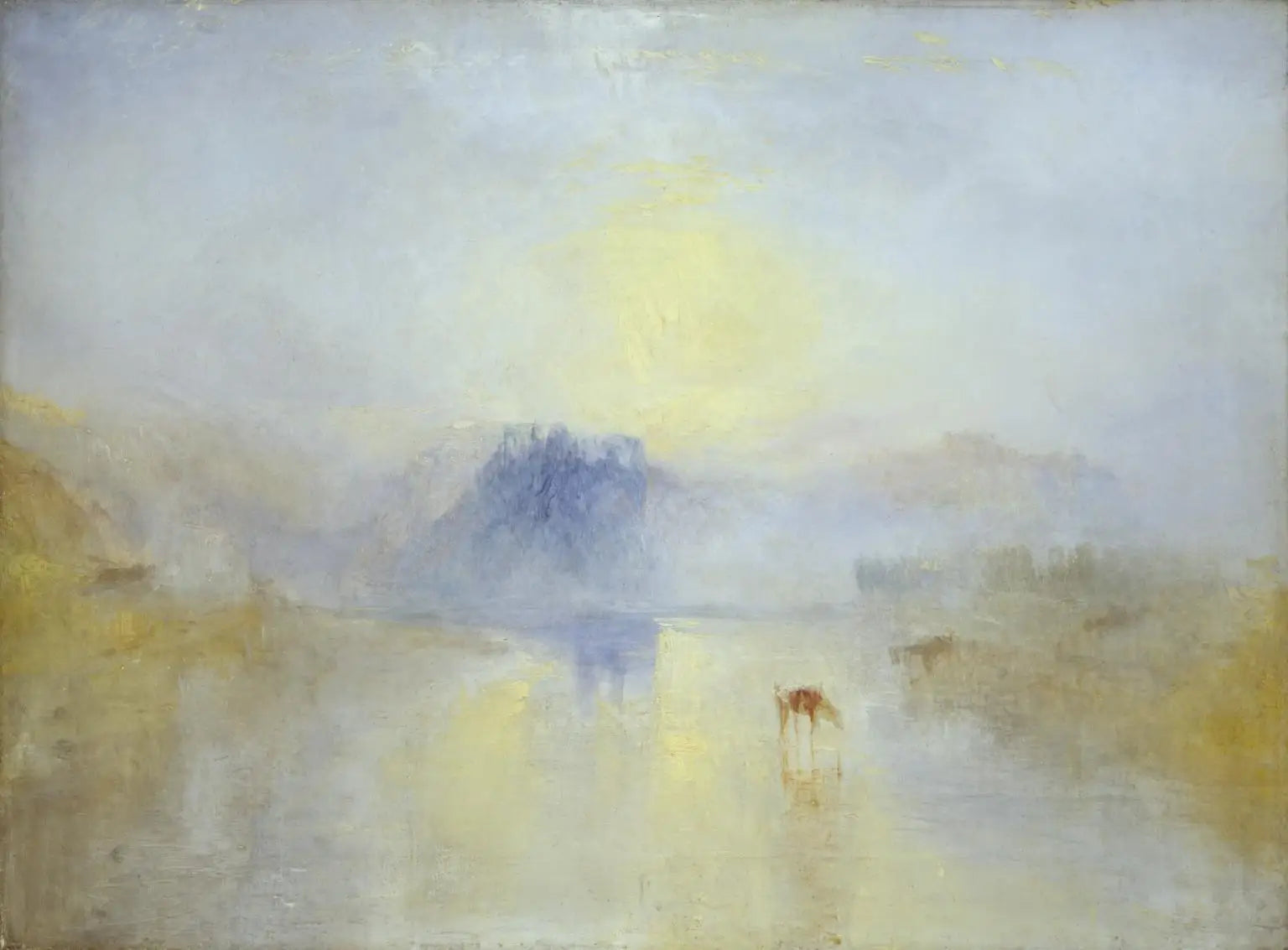 Château de Norham, lever de soleil - J. M. W. Turner image 1 reproduction de peinture à l’huile