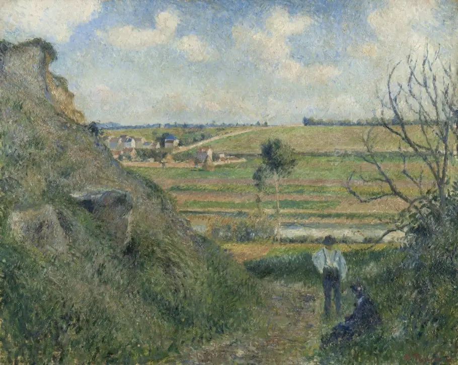 Reproduction du tableau « Chemin creux, vue sur Épluches - Camille Pissarro » par Alpha Reproduction en peinture à l’huile