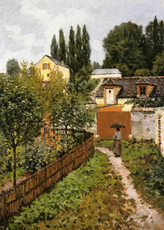 Chemin de jardin à Louveciennes - Alfred Sisley - Reproductions de tableaux et peintures haut de gamme