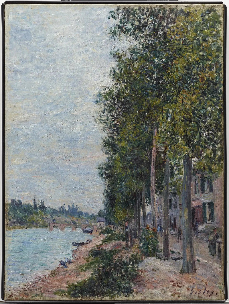 طريق على طول نهر السين في سان ماميس - ألفريد سيسلي