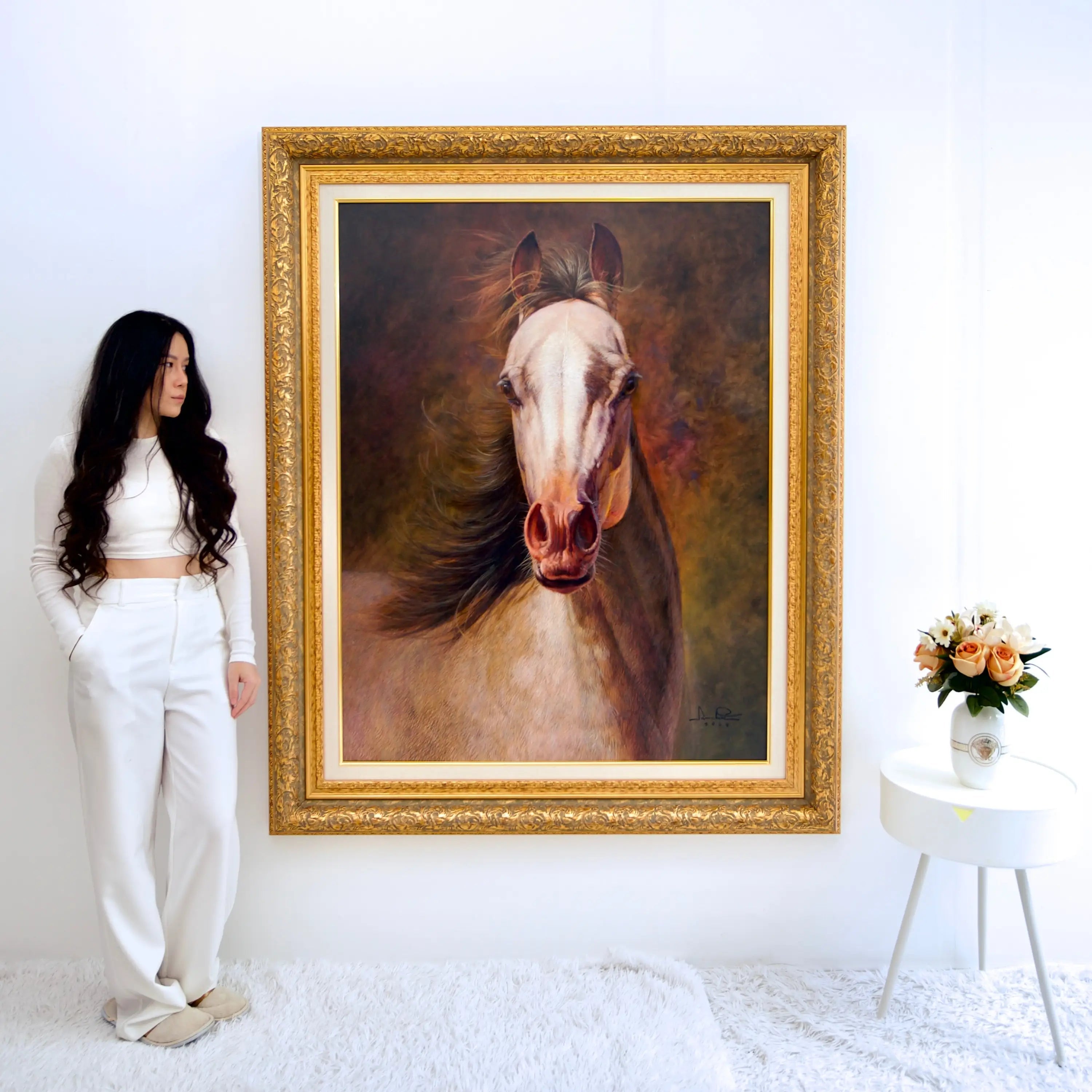 Cheval | 100 x 130 cm Reproductions de tableaux à la peinture à l’huile