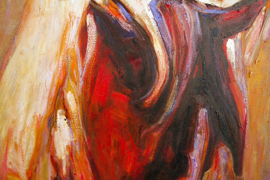حصان تجريدي | 100 × 100 سم