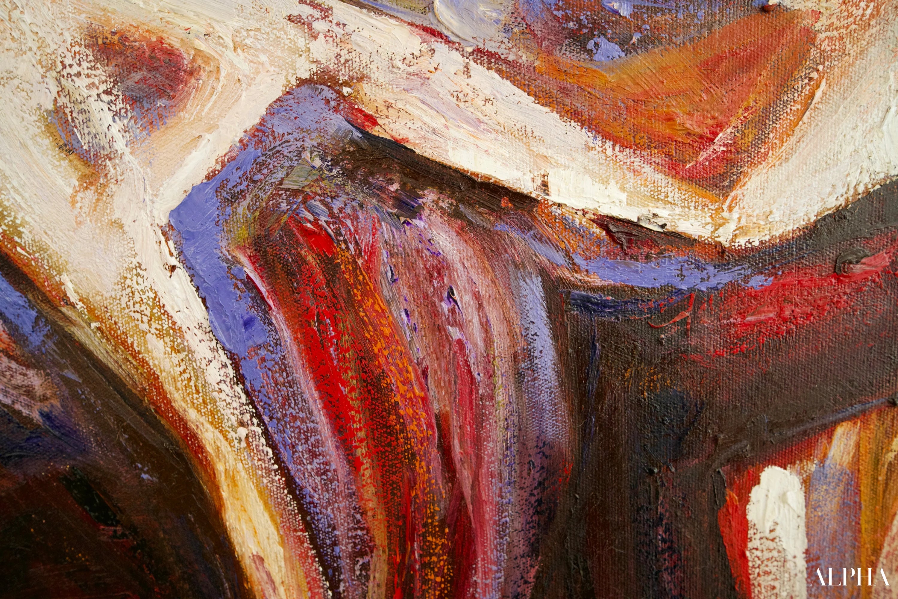 Cheval Abstrait | 100 x 100 cm Reproductions de tableaux à la peinture à l’huile