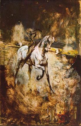 Cheval Blanc - Giovanni Boldini image 1 tableau peint à l’huile sur toile