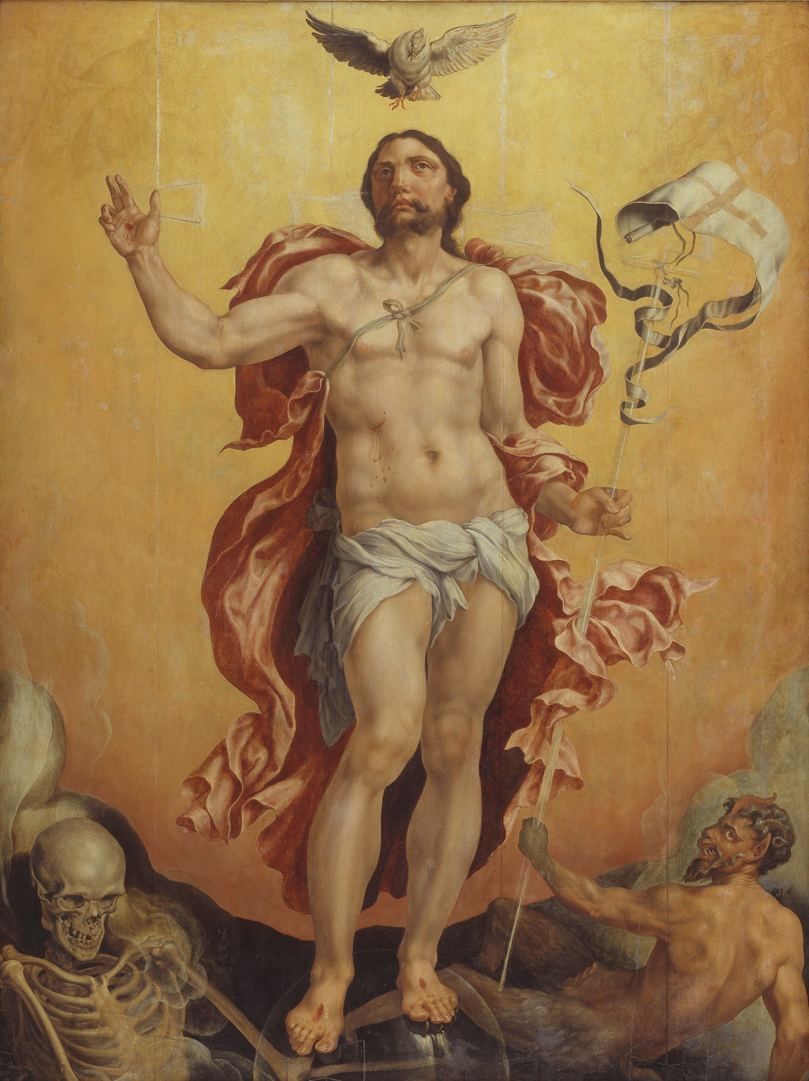 Christ victorieux du péché et de la mort - Maarten van Heemskerck image 1 reproduction réalisée par Alpha Reproduction