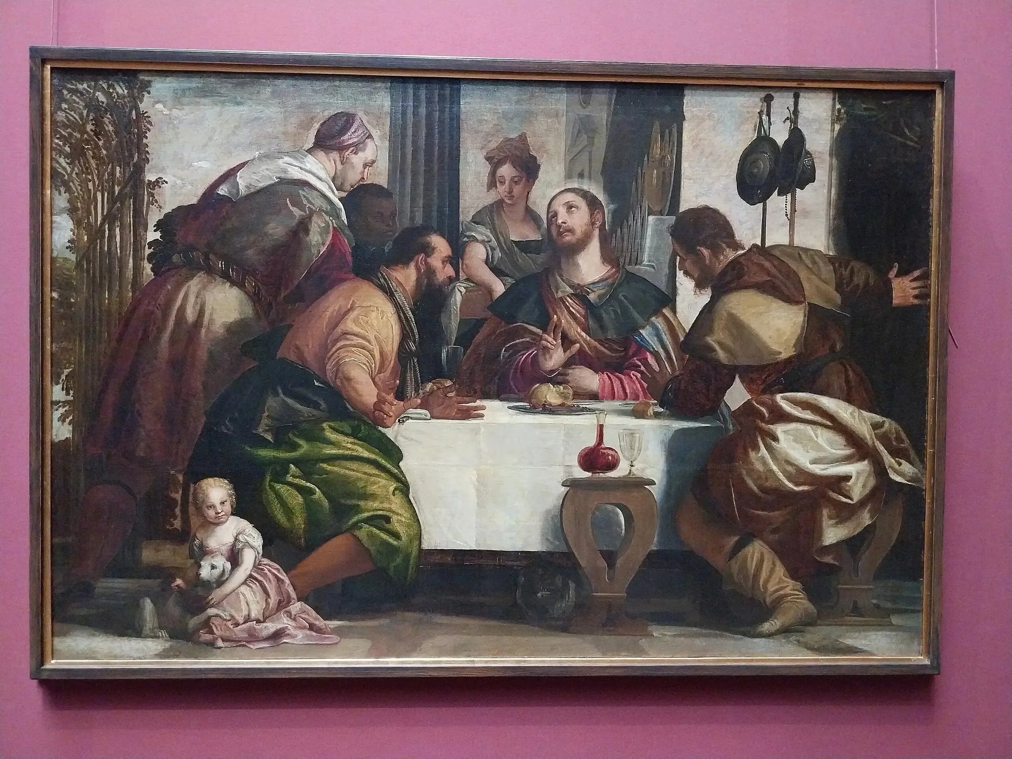 Christus mit den Jüngern in Emmaus - Paul Véronèse image 1 reproduction de peinture à l’huile