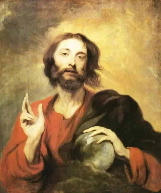 Christus Salvator Mundi - Antoine van Dyck image 1 reproduction de peinture à l’huile