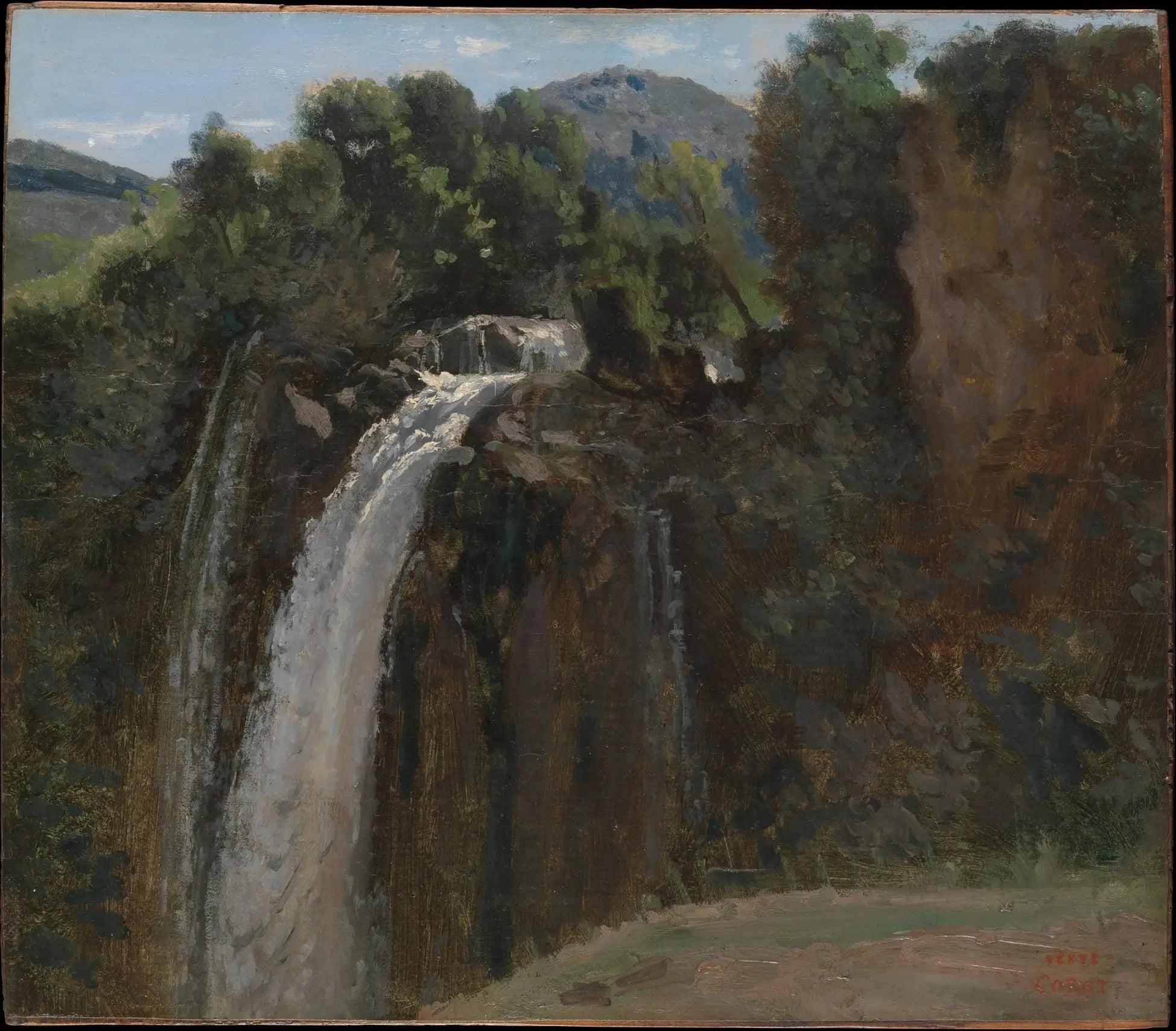 Chute d’eau à Terni - Jean-Baptiste Camille Corot - Alpha Reproduction