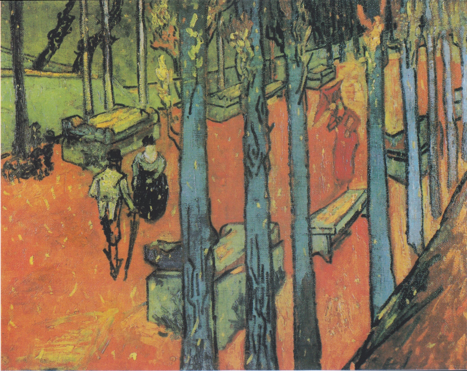 Chute des feuilles aux Alyscamps F486 de Vincent van Gogh, Kröller-Müller Museum